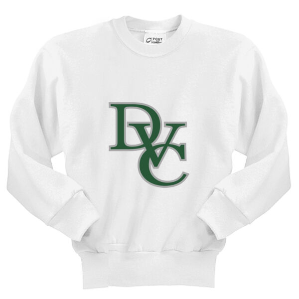 Youth Crewneck Sweatshirt, DVC_Team_Gray/Hunter Thumbnail