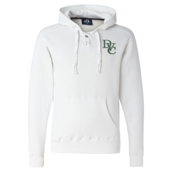 Adult Sport Lace Hooded Sweatshirt, DVC_Team_Gray/Hunter Thumbnail