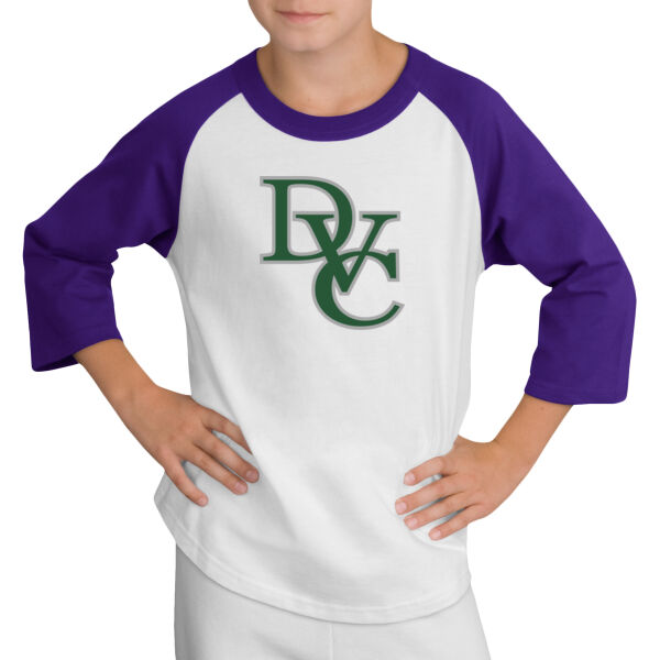 Youth Colorblock Raglan Jersey, DVC_Team_Gray/Hunter Thumbnail
