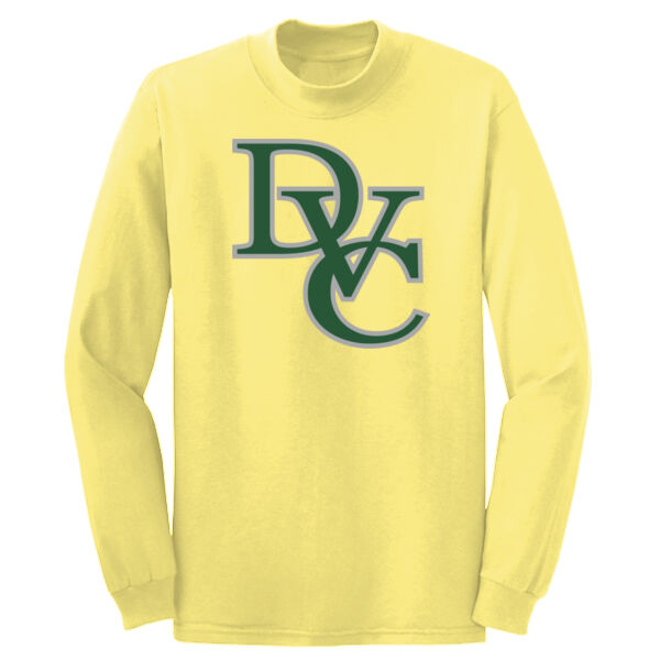 Adult Long Sleeve 100% Cotton T Shirt, DVC_Team_Gray/Hunter Thumbnail