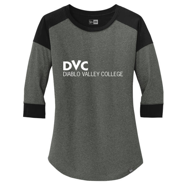 ® Ladies Heritage Blend 3/4 Sleeve Baseball Raglan Tee, DVC_White Thumbnail