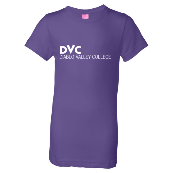 Girls' Fine Jersey Longer Length T-Shirt, DVC_White Thumbnail