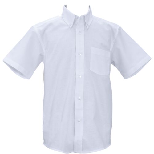 BOYS Button Down Short Sleeve Shirt Sizes  8-20 Thumbnail