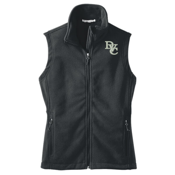  Ladies Value Fleece Vest, DVC_Team_Gray/White Thumbnail