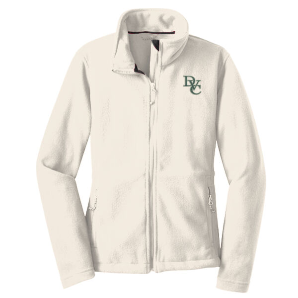 Ladies Fleece Jacket, DVC_Team_Gray/Hunter Thumbnail