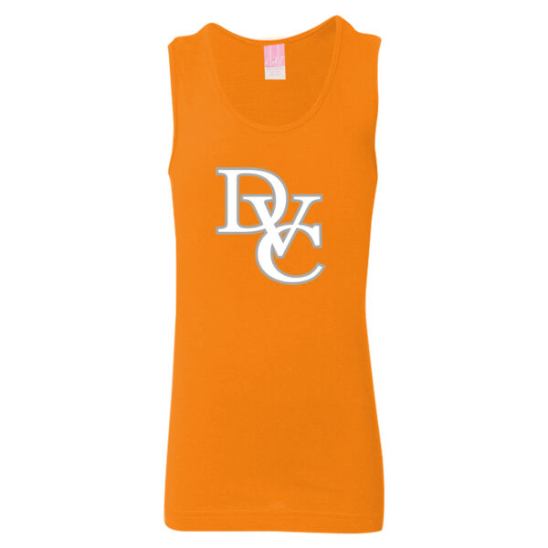 Girls' Fine Jersey Tank Top, DVC_Team_Gray/White Thumbnail