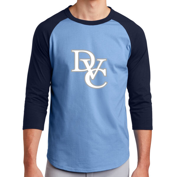 Adult Colorblock Raglan Jersey, DVC_Team_Gray/White Thumbnail