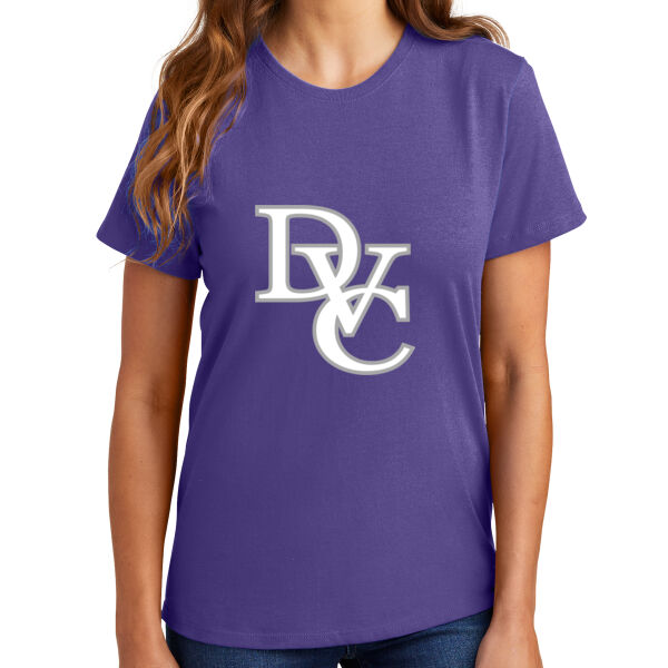 Ladies Essential T Shirt, DVC_Team_Gray/White Thumbnail