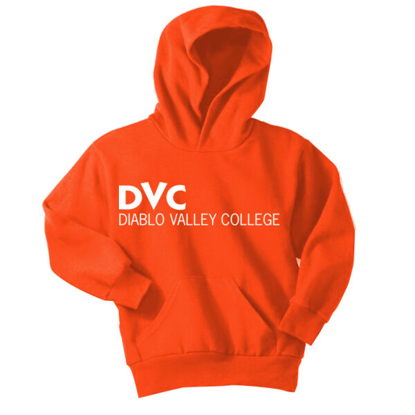 Youth Pullover Hooded Sweatshirt, DVC_White Thumbnail